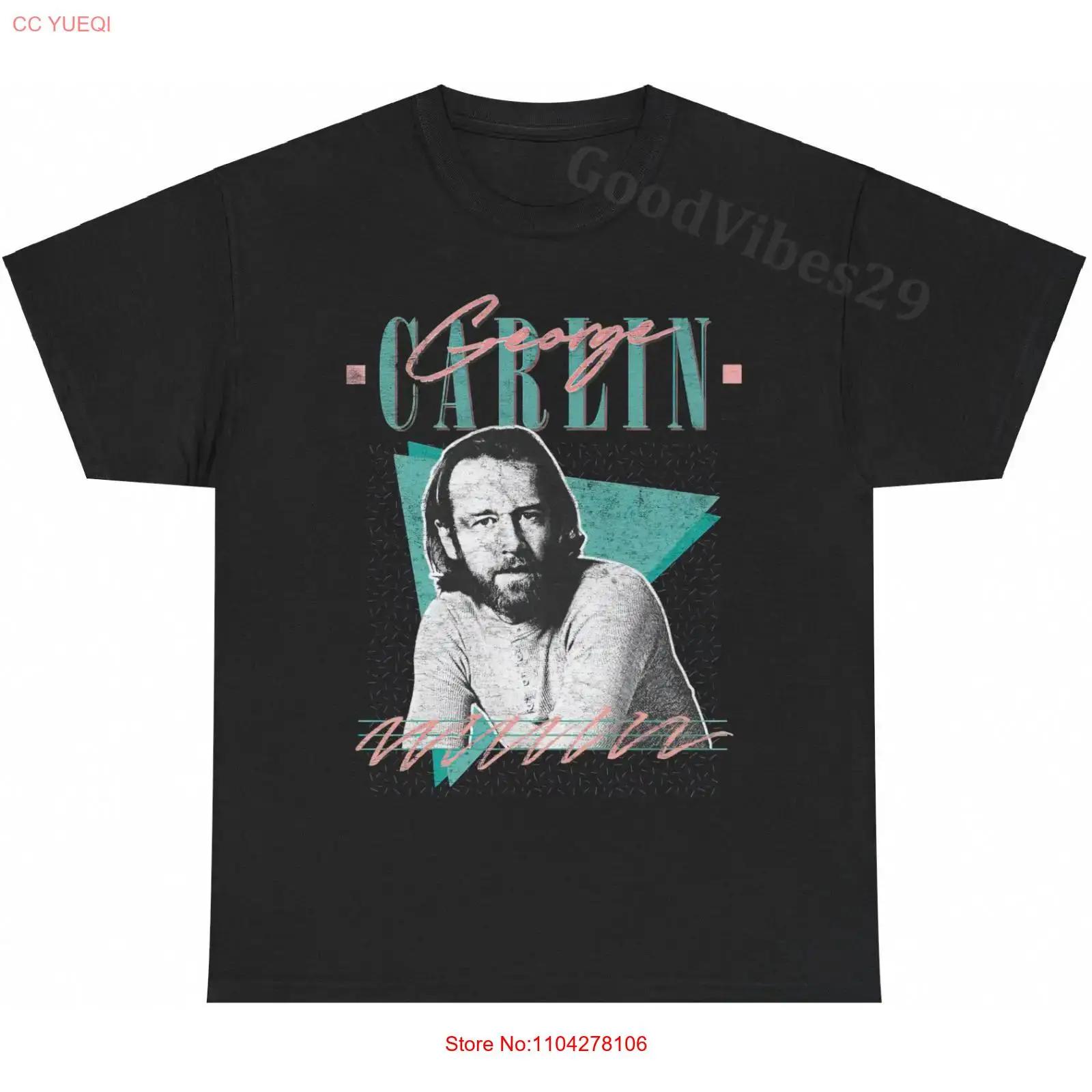 George Carlin Tribute USA Stand Up Comedy Vintage T Shirt S 5XL vintage Washed Unisex Soft Slightly streetwear graphic fashion S