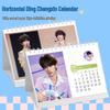 Ding Chengxin 2026 Desktop Photo Calendar: Monthly Star-Themed Creative Display