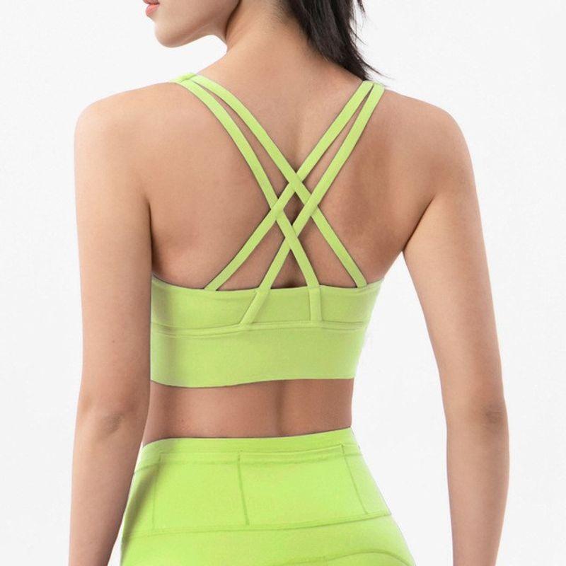 With Chest Pad Spring and Summer New Yoga Clothes Intimates Sports Push up Bras Anti-Vibation Shaping Vest Running Vest Fitness