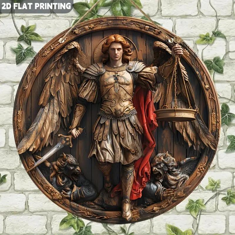 1PCS 2D Flat Home Decor Wooden Disc Angel Sub Series Holy Angel Redemption Bedroom Wall Decorations Photo Props Decoration elvis
