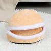 Autumn and Winter Cat Kennel  Removable and Washable Cat Sleeping Bag  Pet Cat Mattress  Hamburger Cat House Four-season Universal Pet House
