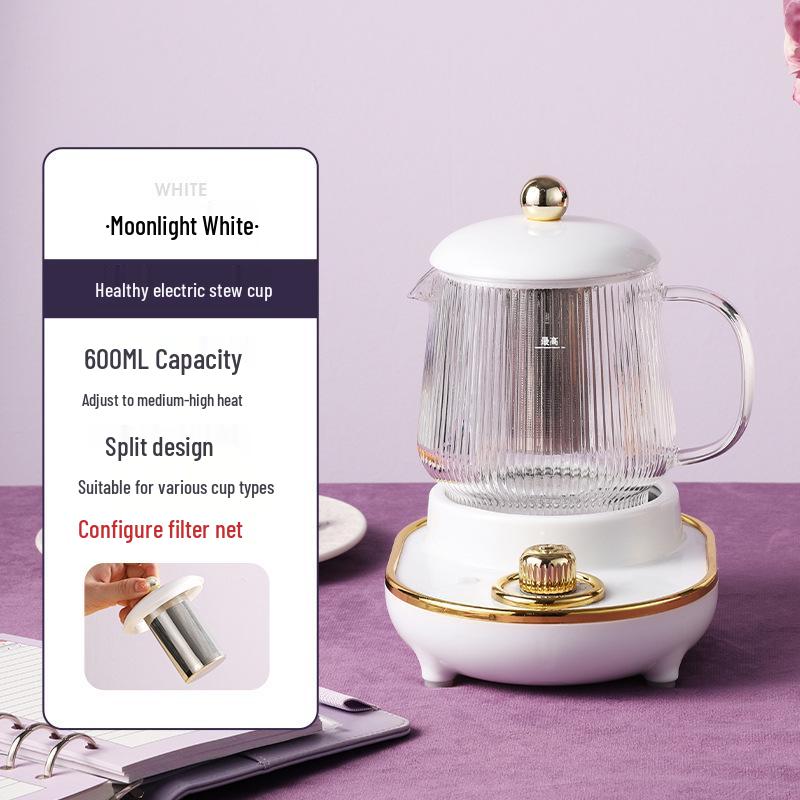 Electric Multifunctional Stew Cup & Kettle: Portable Boiling & Heating for Tea, Bird's Nest, and Health Drinks