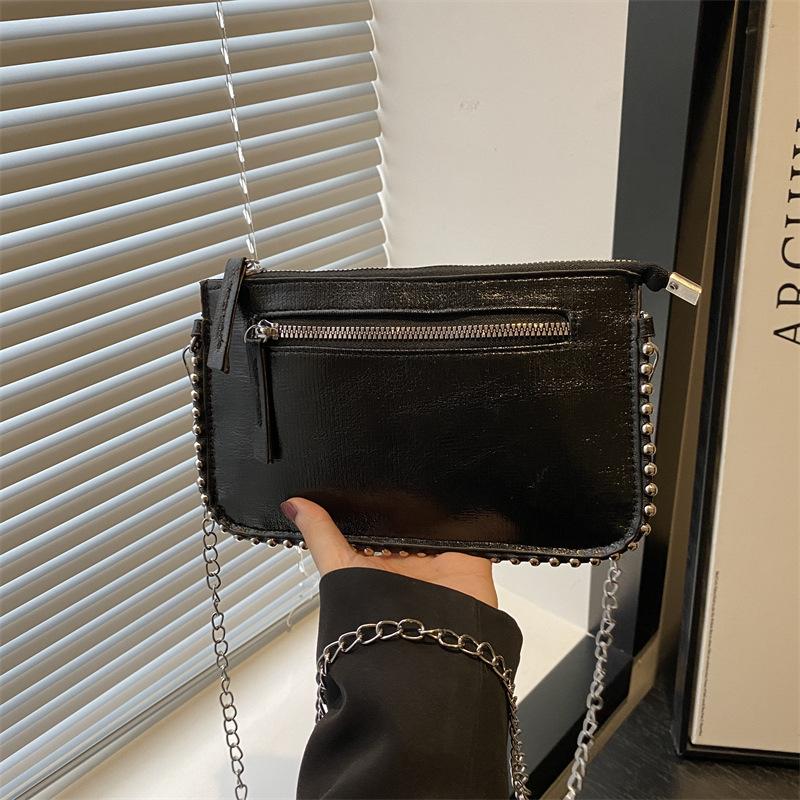 Casual Simple Messenger Bag Retro Personalized Shoulder Bag Women's Spring New Fashion Simple Small Square Bag