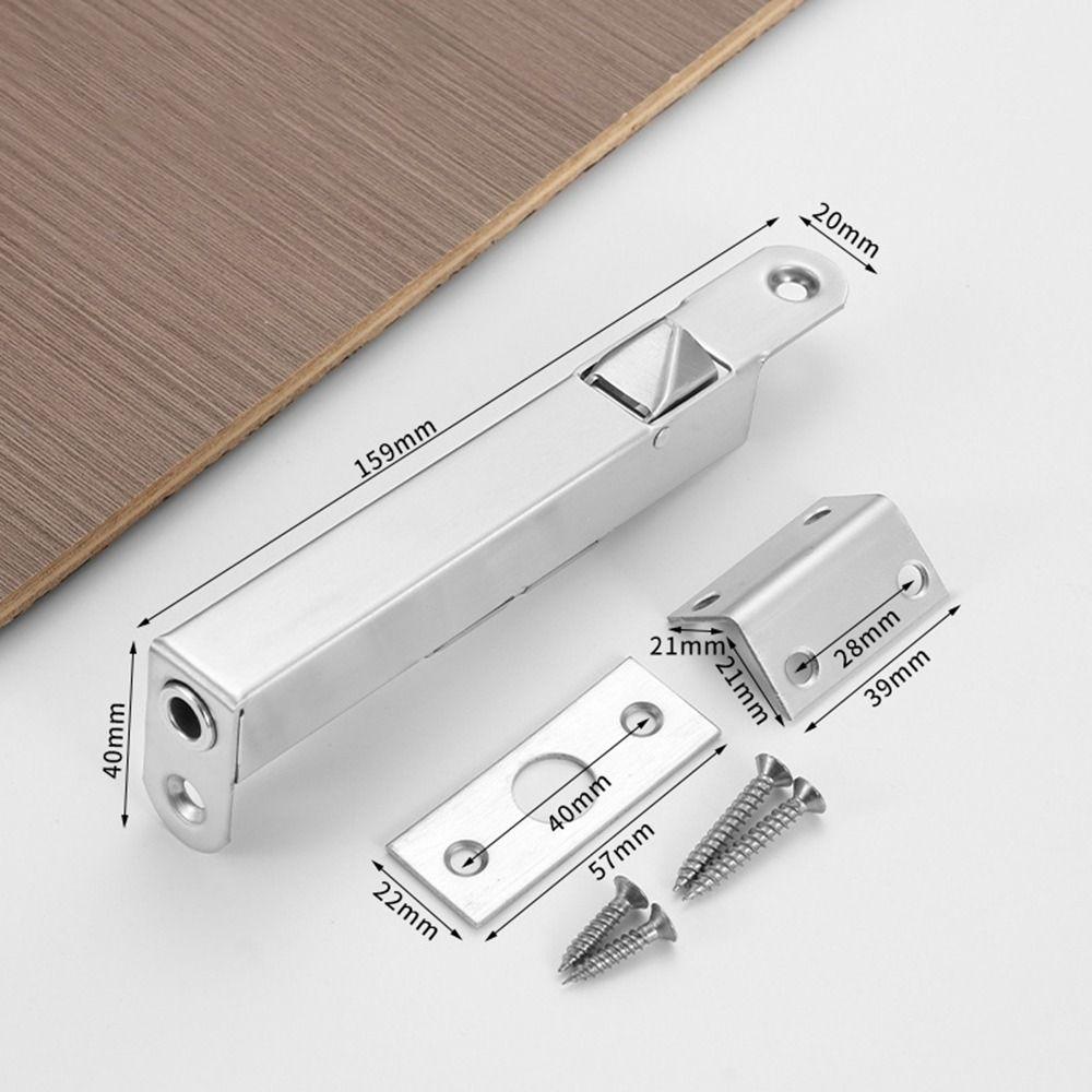 

Новые дверные болты из нержавеющей стали, фурнитура, скользящий болт, дверная защелка, противоугонная защелка, дверная защелка серебряный