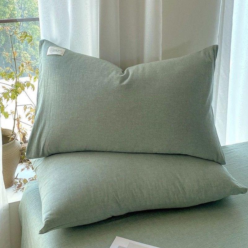 Premium 100% Cotton Pillowcase Pair 48x74cm for Home or Student Use