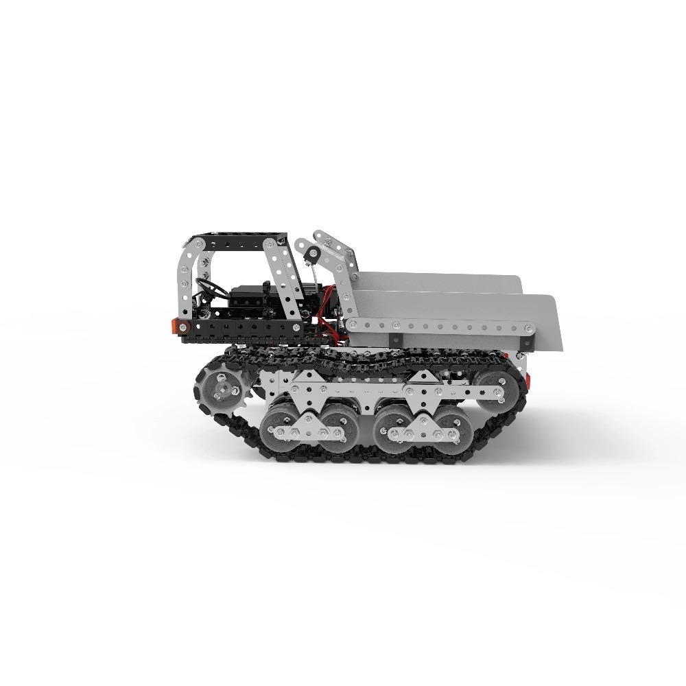 Mattoncini Metallici Assemblaggio Camion Rc 10ch Cingolato Ribaltabile Camion Radiocomandati Viti Dadi Modello Metallico 3d Per Ragazzi