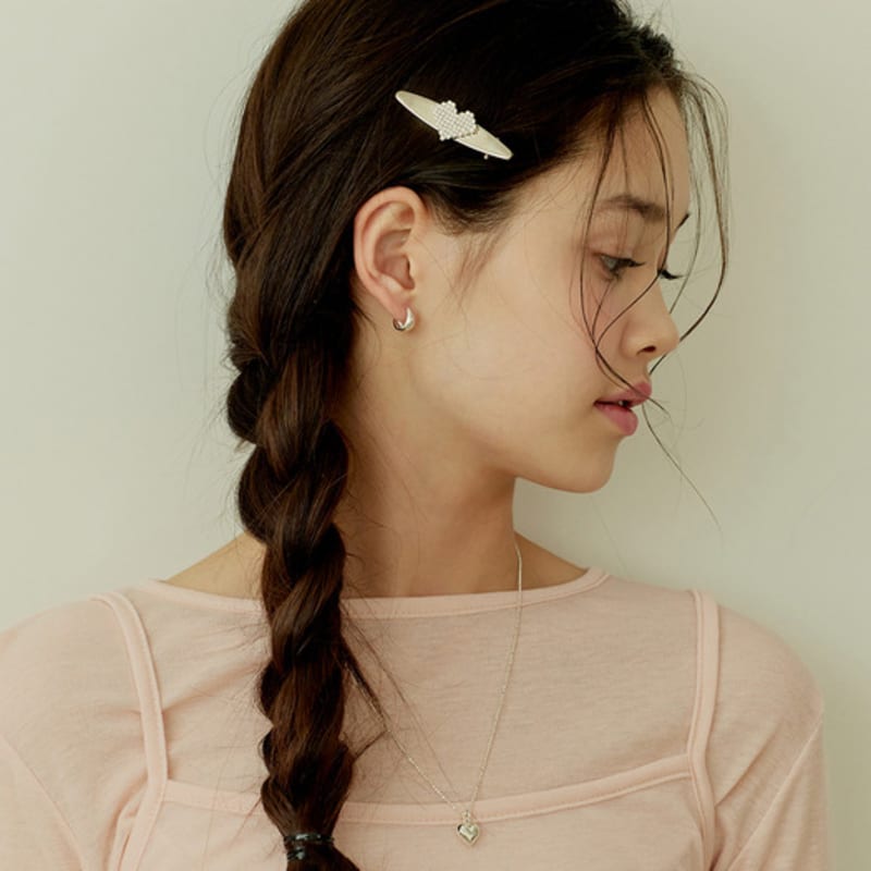 murmur [925silver]Mid con hoop earrings