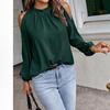 Women's Semi-turtleneck Long-sleeved Off-shoulder Fashion Top Fashionable Versatile Tops Women’s