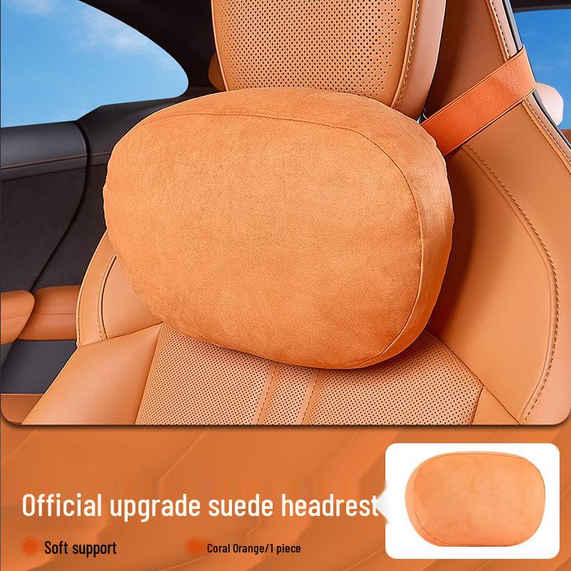 Xiaomi YU7 Car Headrest Neck Protection Suede Pillow - Car Interior Accessory