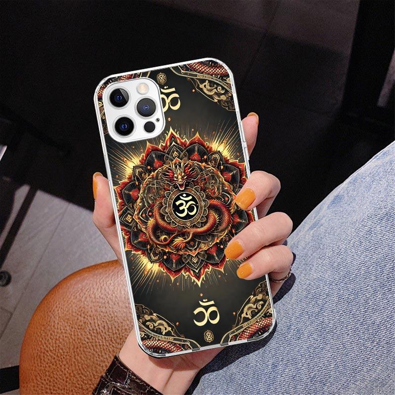 Mandala Chakra Insist Yoga Phnoe Case for Iphone 17 Air 16 16E 11 12 13 Mini 14 Plus 15 Pro Max 7 8 + SE 2020 Phone Cover Coque