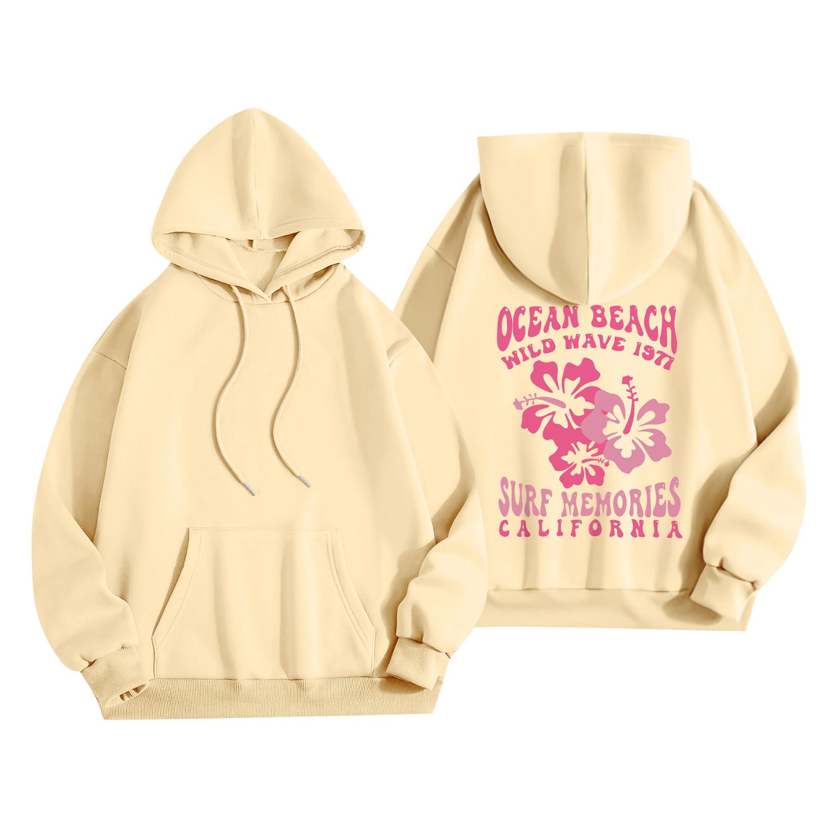 

Женская мода, женский легкий пуловер с длинными рукавами и карманами, толстовка с капюшоном в стиле консервативного стиля XL жёлтый