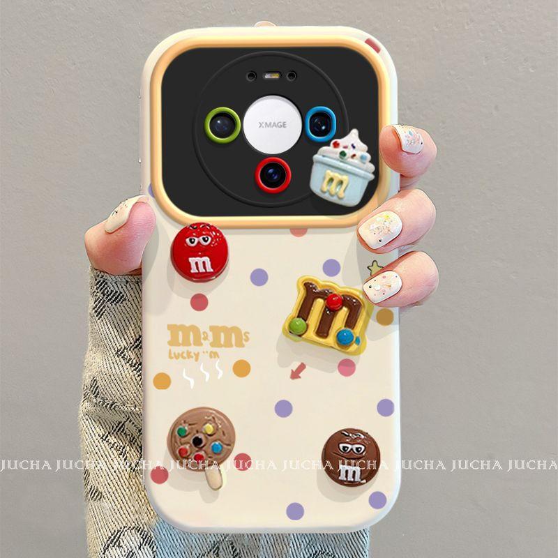 Compatible with M-Dou Biscuits, Huawei Mate80 Pro Phone Case with Strap, Niche HUAWEI Mate80 Pro Max Silicon