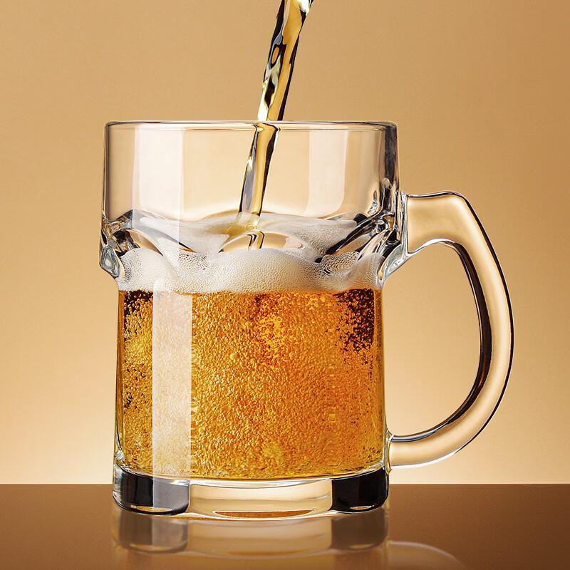 Shangqi Imported 960ML Beaded Glass Beer Mug
