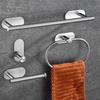 Stainless Steel Towel Hanger Ring Wall Mounted Hand Towel Holder  Bathroom Hardware Accessories