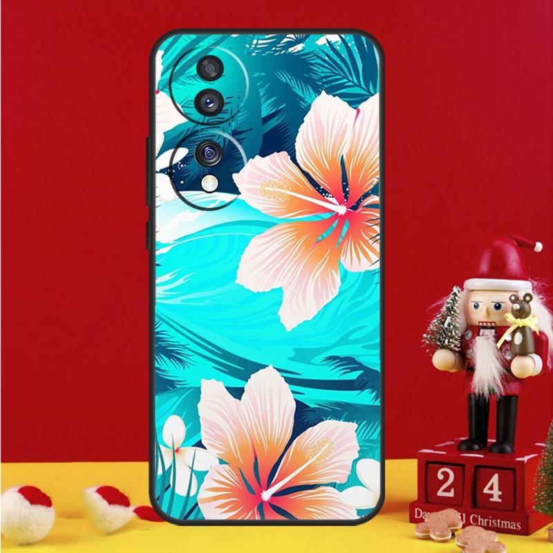 

Tropical Paradise Hawaiian Flower Case For Honor Magic 7 6 8 Pro Honor Win X9a X9b X9c X9d X8c X8b 50 70 90 200 400 Lite Cover Honor Magic8 Pro