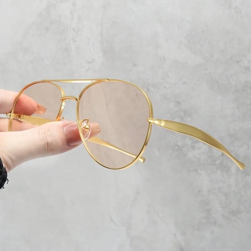 Ladies' Metal Full Frame Pilot Frame Retro Elegant Fashionable Glasses Suitable for Gatherings School Shopping Daily Leisure