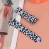 Leopard Texture Genuine Cowhide Leather Watch Band Strap Replacement for Fitbit Versa/Versa 2/Versa Lite/Versa SE