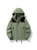 Unisex Windproof & Waterproof Color Block Hooded Jacket for Spring/Autumn Hiking