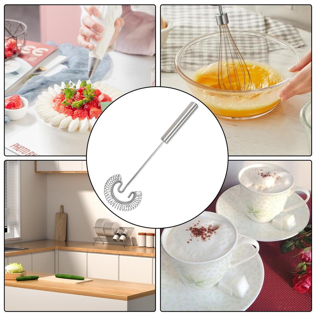 Small Whisk Handheld Small Mixer Cooking Wire Egg Sauce Whisks For Mixing Blending Stirring Whipping Beating Cooking Kitchen