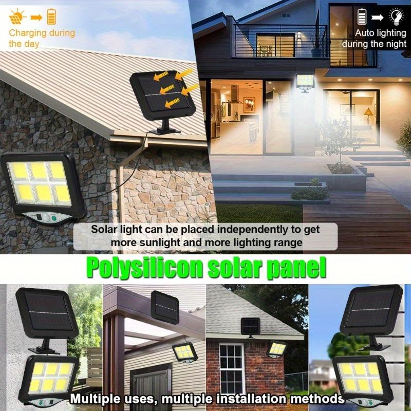 Outdoor LED Solar Wall Light Waterproof PIR Motion Sensor Garden Street Lamp Solar Panel Wall Lamp Decorative Light