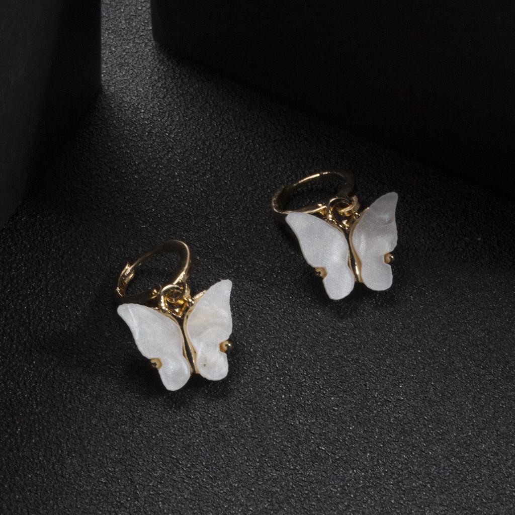 1 Pair earings Multicolor Butterfly Dangle Earrings For Girlfriend Cute Insect Butterfly Earrings Gentlewoman Jewelry Gifts