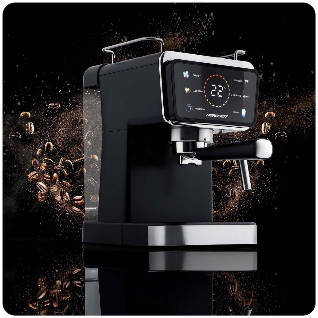 Berdsen Bd-771 20 Bar Espresso Machine, Black