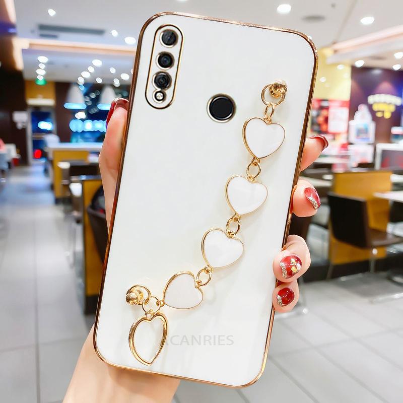 Luxus Liebe Herz Armband Kette Fall Für Huawei honor 10 lite 10i 9x pro 8x Überzug Abdeckung Auf honor10 honor10i 10lite