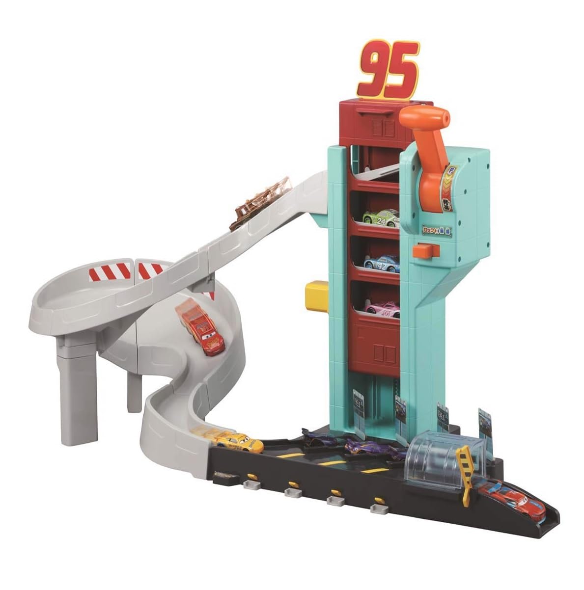 

Disney Cars Tomica Безперервний запуск з важелем Dynamic Tower!