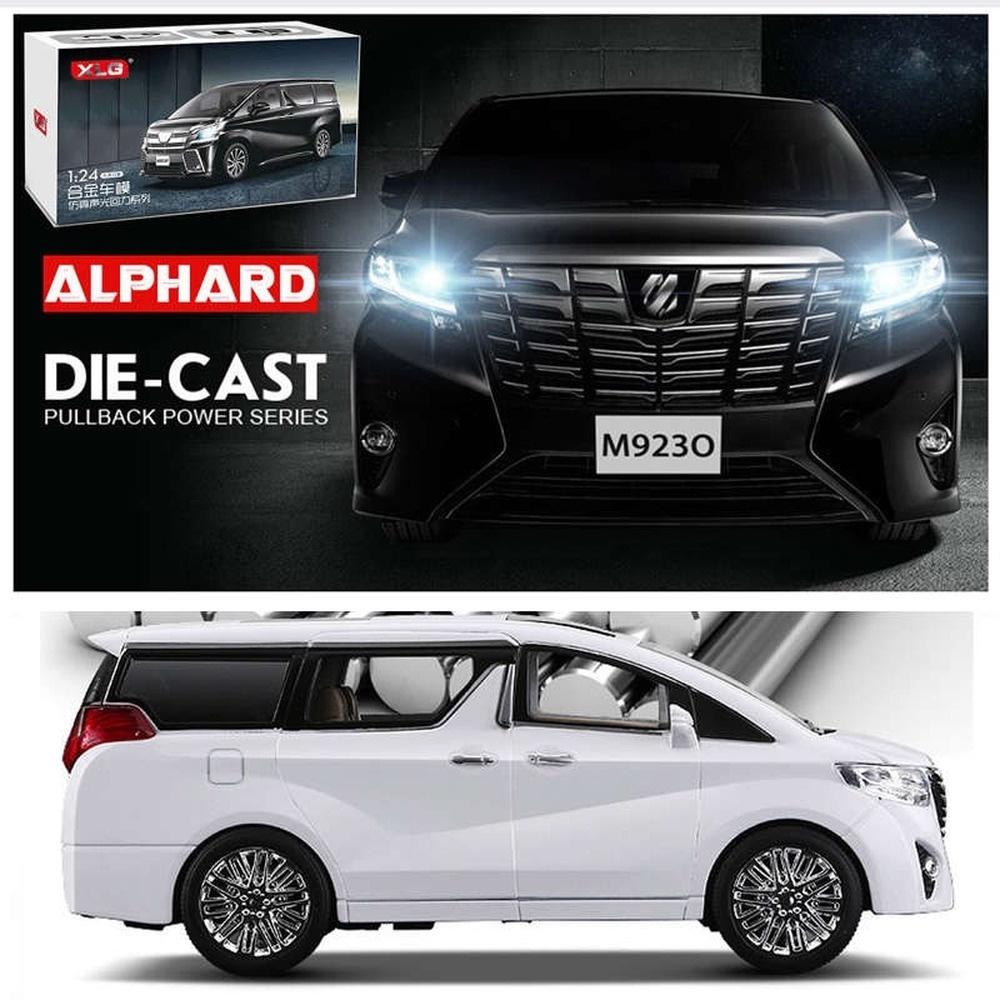 KLT 1:24 Toyota Alphard 20cm Diecast Alloy Car Model Kids Toys