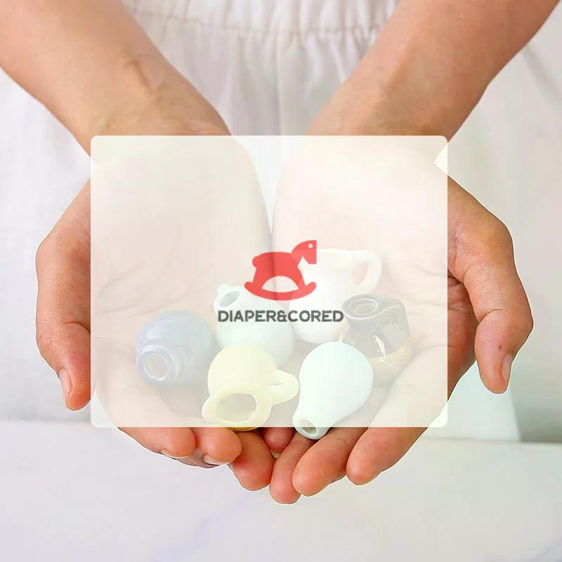 1Pcs Dollhouse Creative DIY Flower Arrangement Decorative Object For Home Kitchen Decoration Mini Ceramics Vase Fridge Magnet