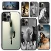 Running Animal Horse Phone Case for iPhone 17 Air 16 PRO MAX 15 14 PLUS 11 12 13 Back Cover Fundas Shell