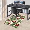1PC Cherries Leaves Non-Slip Floor Carpet Compatible for Office&Living Room&Bedroom&Dining room - Flat- Soft & Pattern, Vibrant Colors-W230