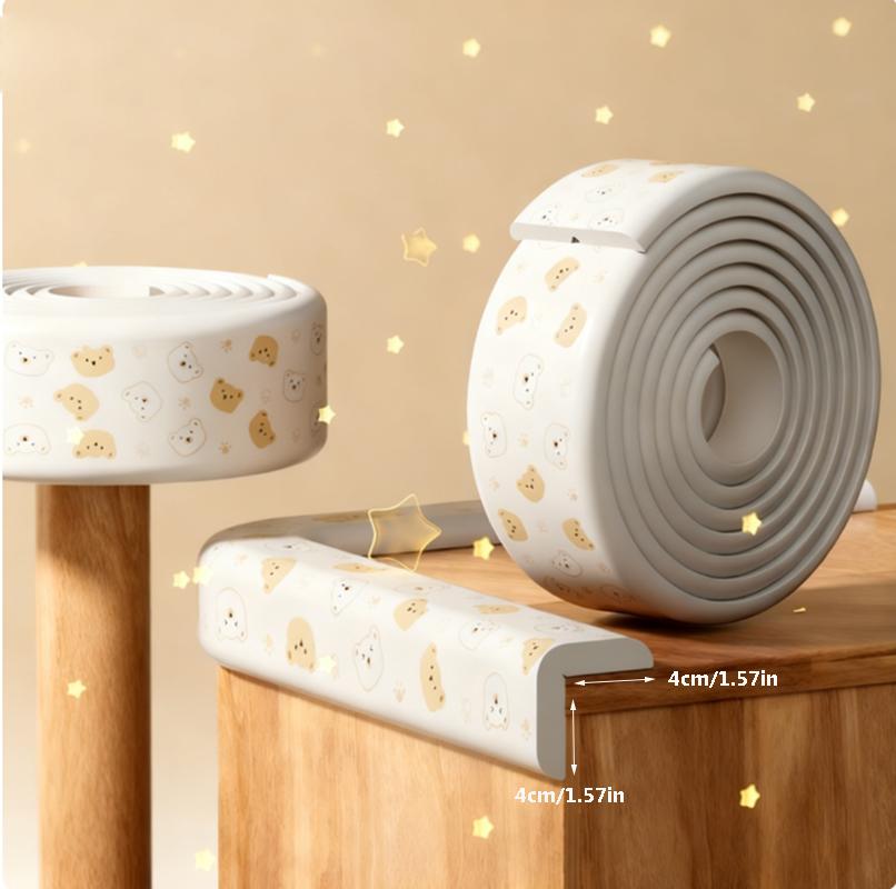 

1PC Home Table Edge Sticker Wide Wrapped Edge No Sticker Corner Bumper 2M Safety Table Corner Protector Thickened Traceless серый