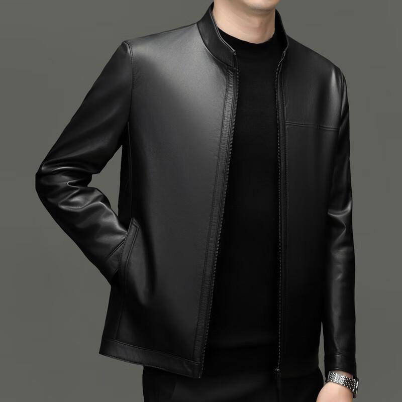 

YTMMRMC25803 Мужская куртка из натуральной кожи со стойкой 5XL