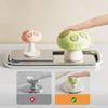 Cute Mushroom Shape Toilet Flush Button Silicone 2Pack Easy Replacement Accessory for Bathroom Renovation Projects