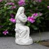 Artistic Religious Mother Son Statue Resins Figurine with LED Light Nursery Decors Mother Day Present For New Mom