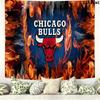 Chicago Bulls Wall Tapestry Aesthetic Wall Hanging Printed Fabric Blanket Decorative Tapestries for Bedroom Living Room Home Decor