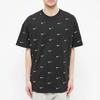 Nike All Over Swoosh Logo T-Shirt Black Men Streetwear CK4094-010