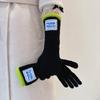 Winter Contains Wool Playful Touchscreen Design Gift Thickened Warmth Colorblock Comfortable Long Gloves Versatile Multi-Color