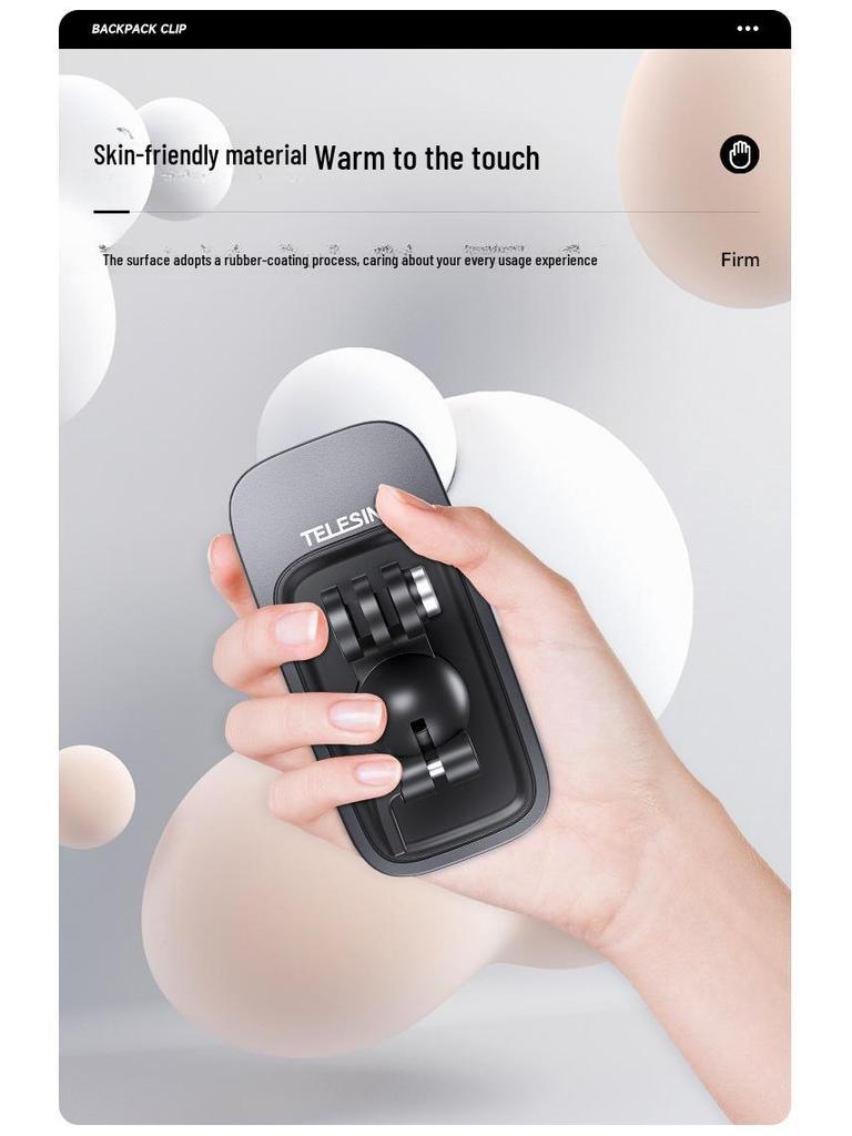 Gopro13 Magnetic Backpack Mount for 360 x4/x3/Acepro/DJI Action 5/4