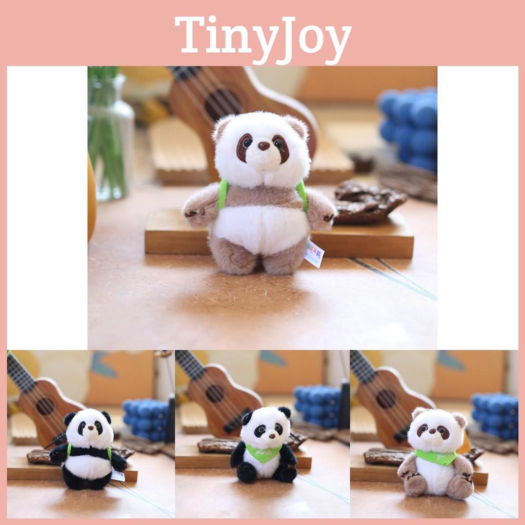 Charming Cute Panda Plush Keychain Pp Cotton Stuffed Animal Key Ring