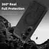 For Samsung Galaxy S24 Magnetic Case RFID Blocking Card Holder Leather Phone Cover