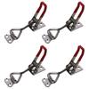 Silver Toggle Latch Clamp Stainless Steel Pull Hasp Latches Quick Release Lock Buckle Worker