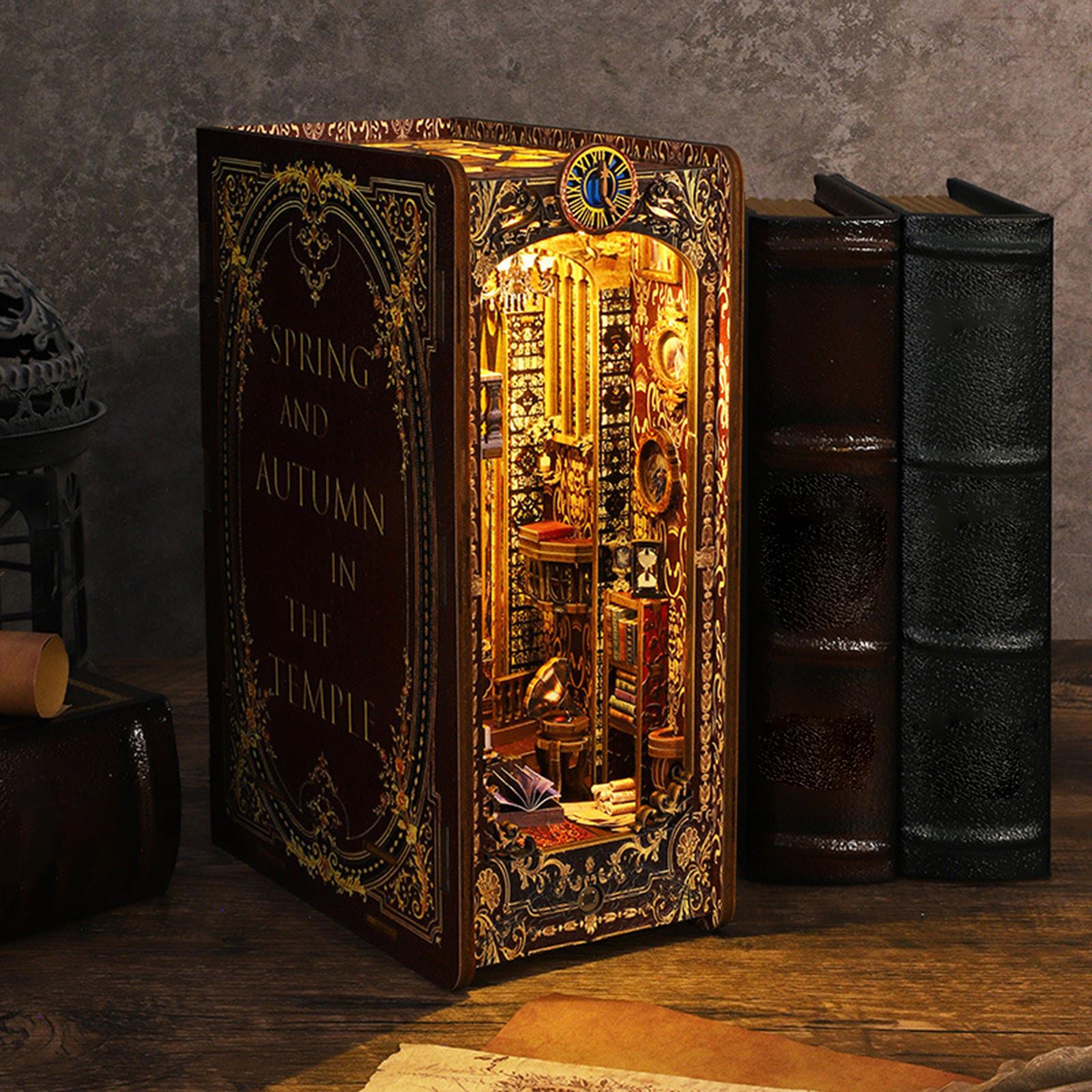 

DIY Wooden Alley Booknook Model Making Accessories Bookshelf Insert Booknook