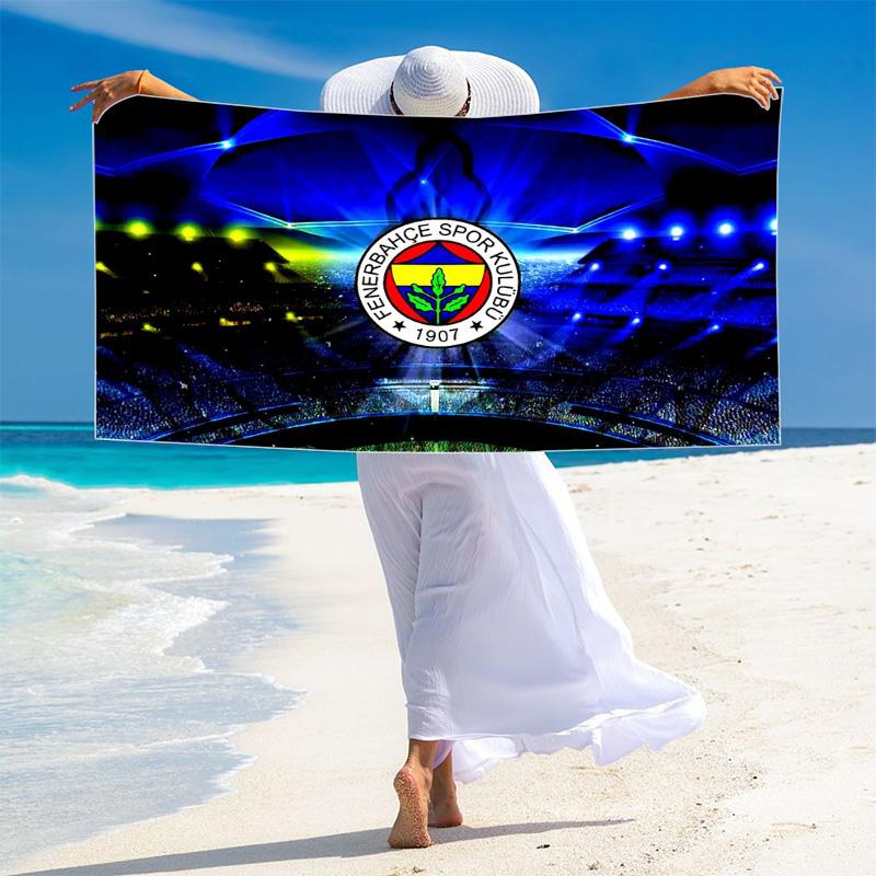 Fenerbahce Sk Print Beach Towel, Large Soft Quick Dry Towel for Beach Camping Swimming