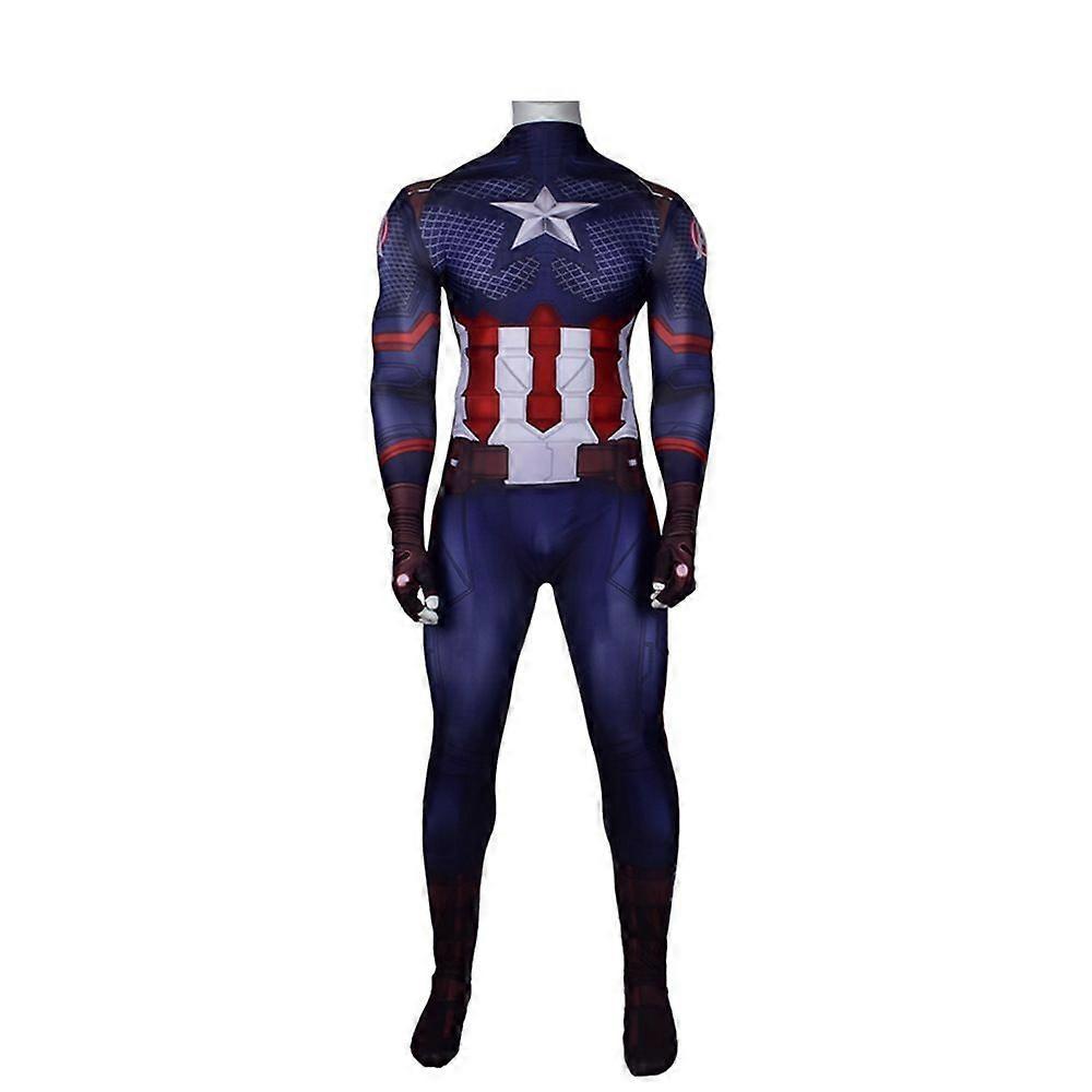 Captain America Costume Bodysuit Cosplay Suit