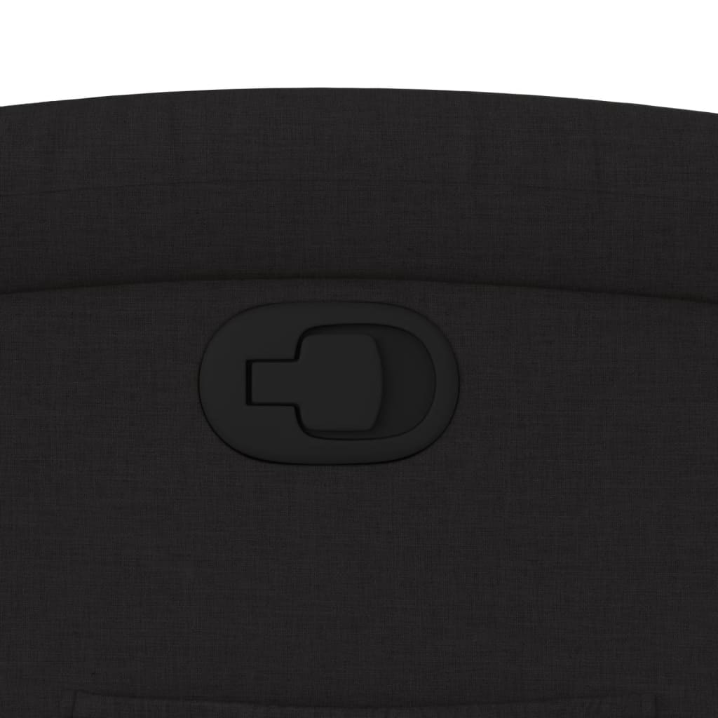 Relaxation Armchair Black Fabric