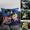 B-Billy & Mandy'sAdventure Pillow Case Home Dorm Chair Back Short Plush Double-sided Printing Office Nap Time Cushion Cover