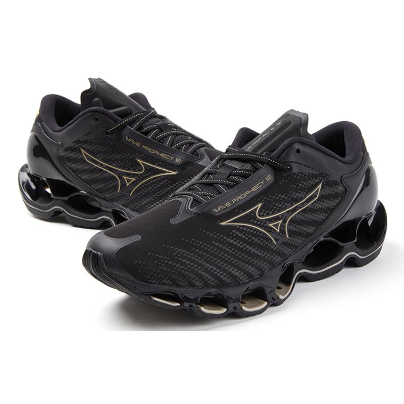 Mizuno Wave Prophecy 12 'Black Gold' Sneakers J1GC238333