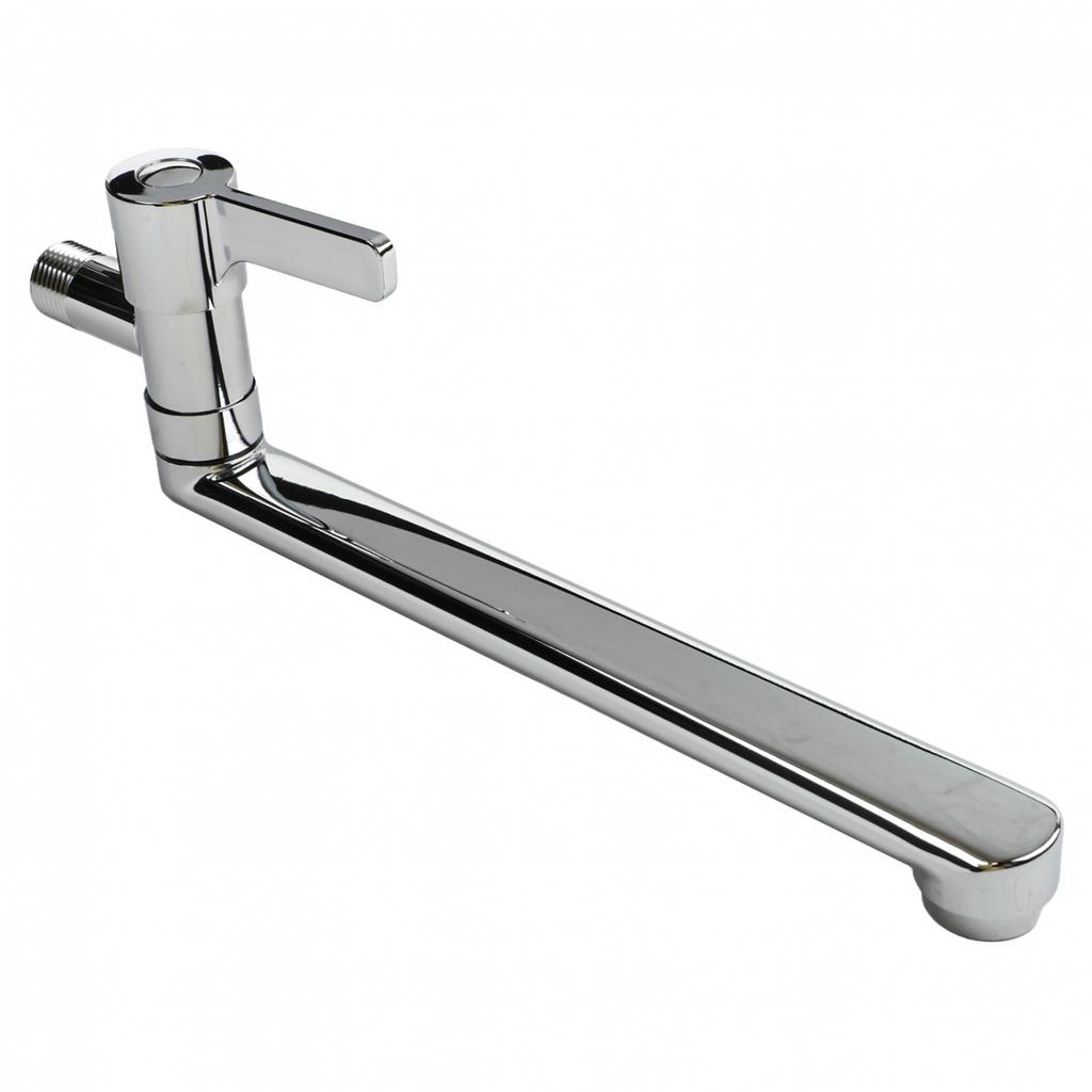 Extendable Wall Mounted Faucet Made of Stainless Steel for Cleaning Tasks